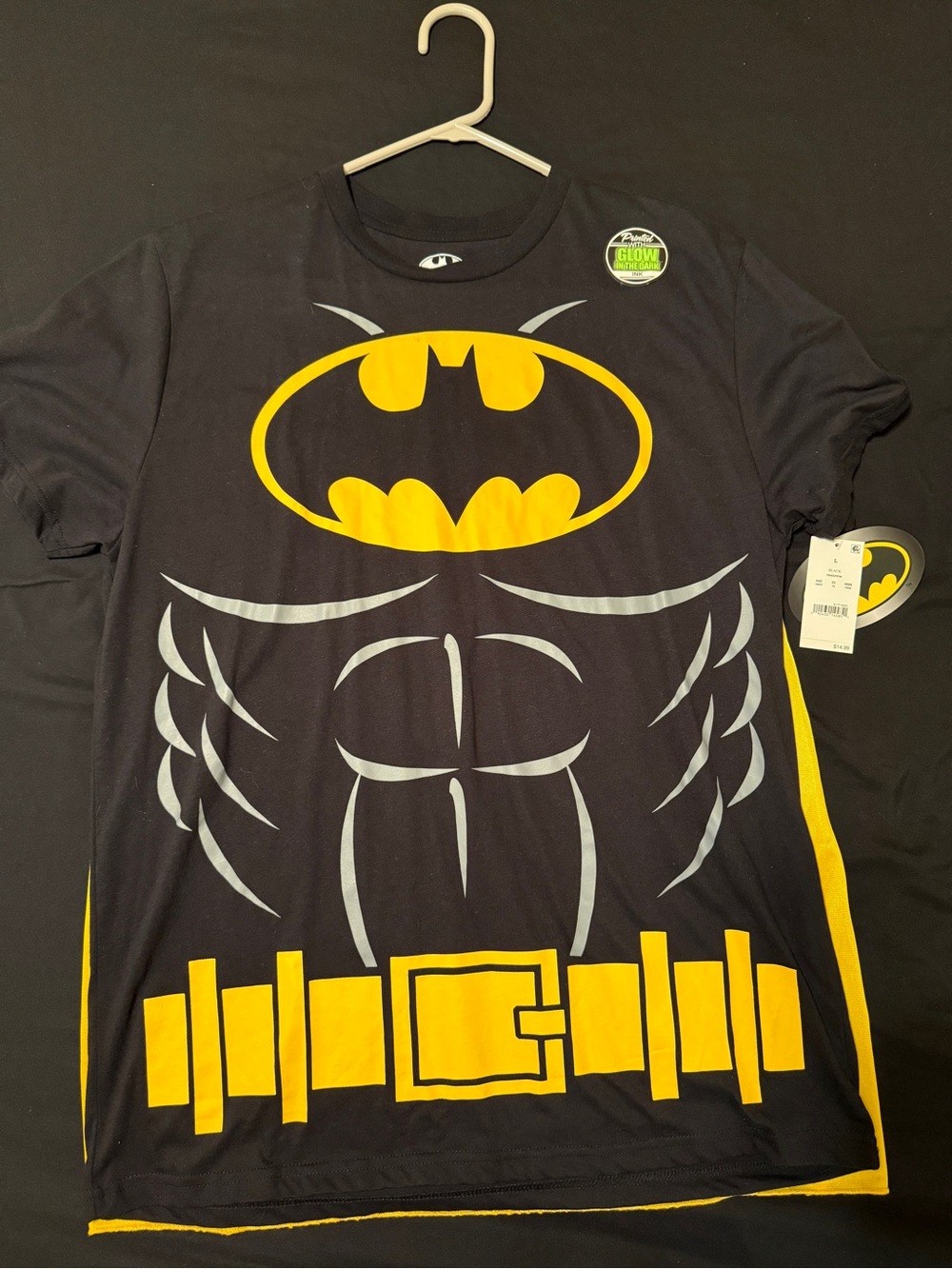 Batman Logo Black and Yellow Graphic Tee - Men's Shirt